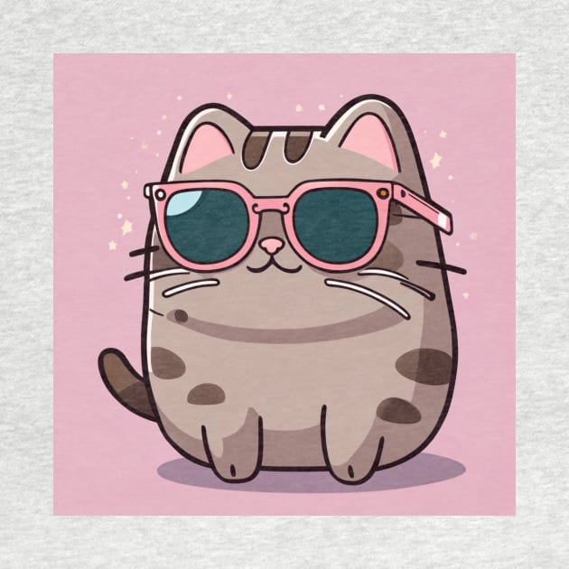 Cute pusheen chilling by Love of animals